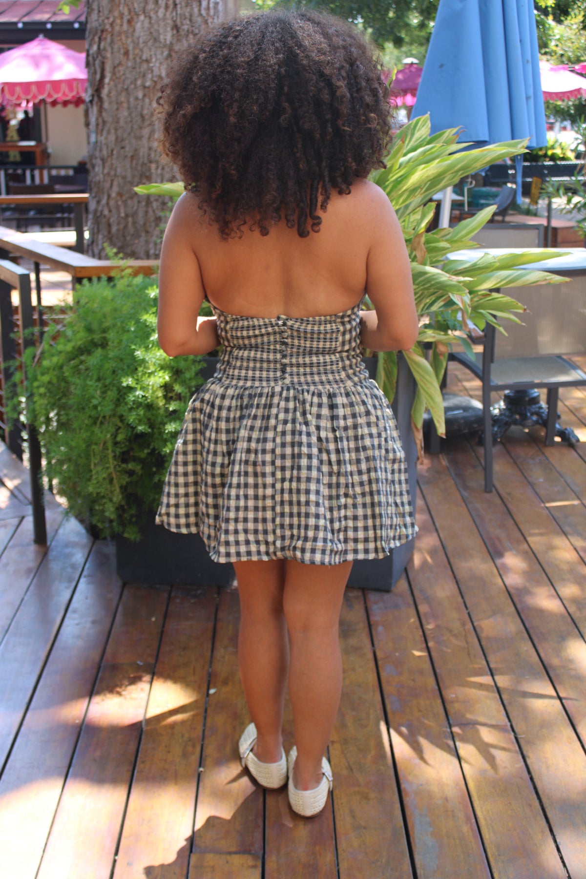 Maple Darling Vintage Checkered Mini Dress
