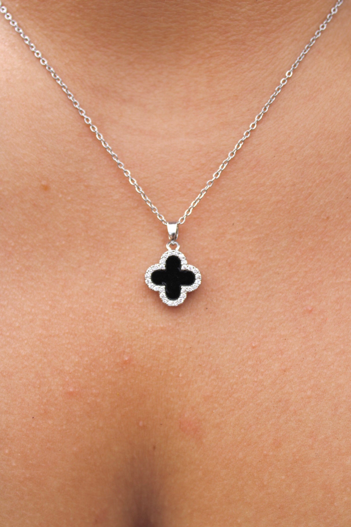 Diamond Lucky Clover Necklace