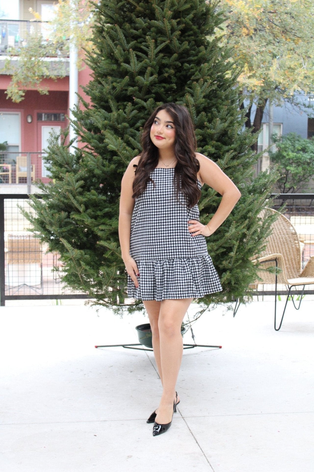 Ribbon Ruffle Dress