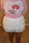 Claudia Lace Tiered Mini Skort