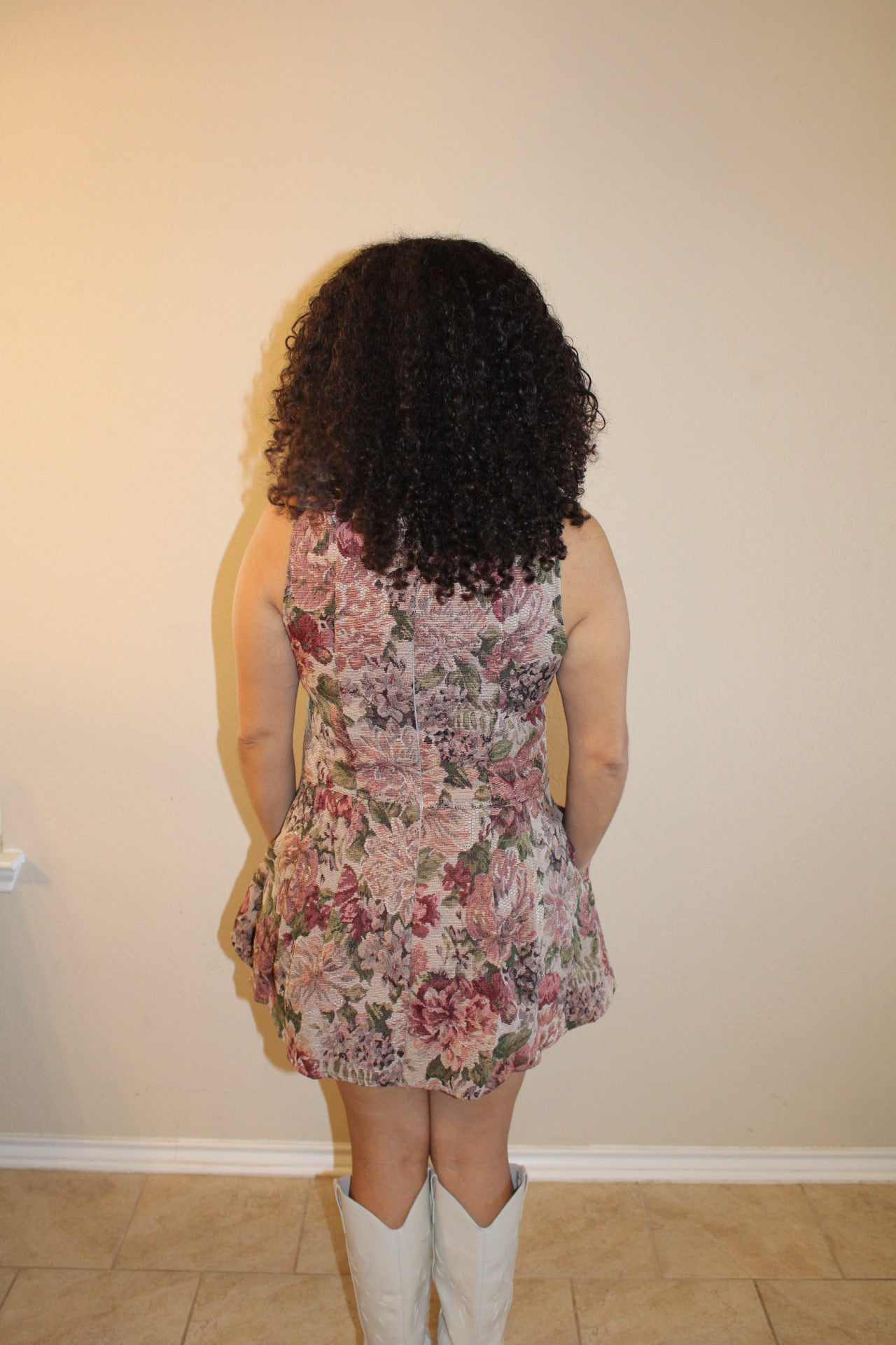 Freya Vintage Floral Mini Flare Dress