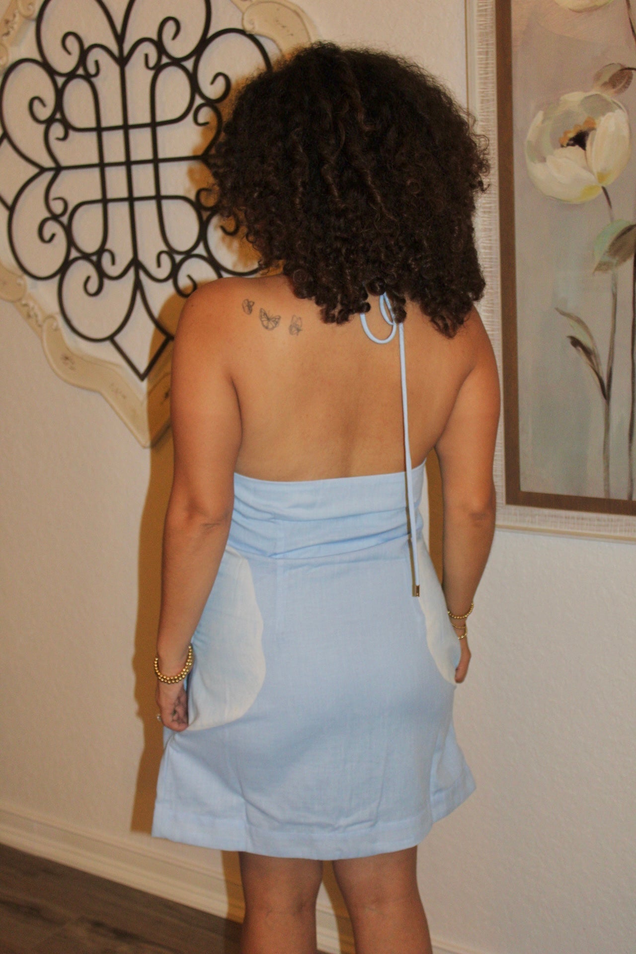 Alana Orchid Halter Dress