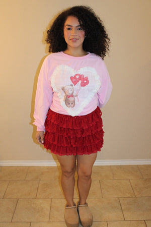 Claudia Lace Tiered Mini Skort