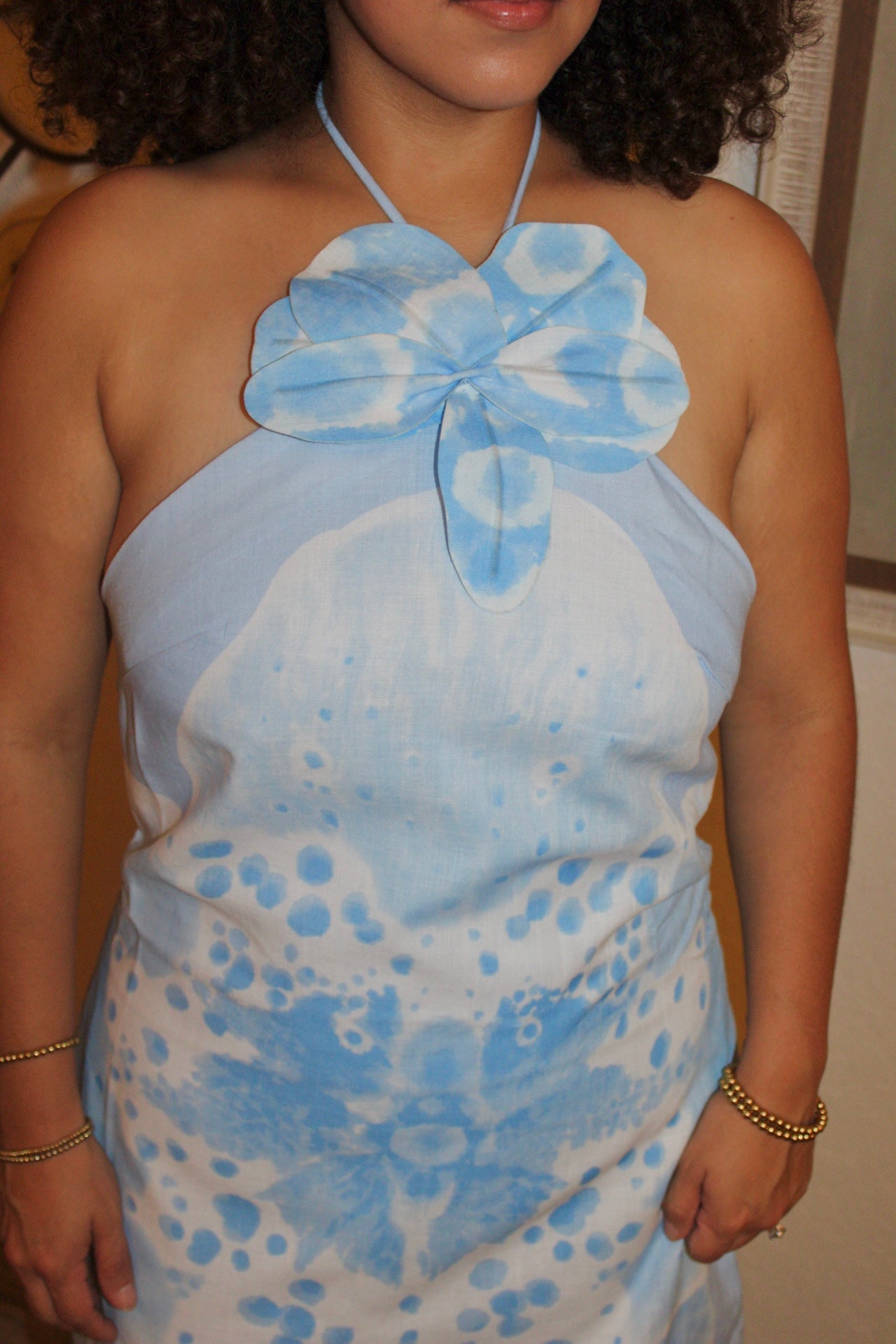Alana Orchid Halter Dress