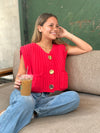 Valeria Knitted Button Top