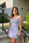 Blue Hue Scoop Neck Sports Bra
