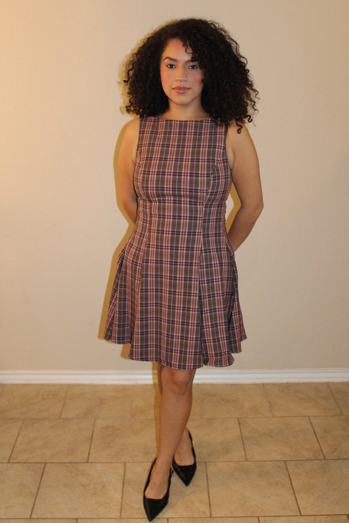 Rae Flare Plaid Dress