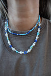 Lani Double Layer Floral Beaded Necklace