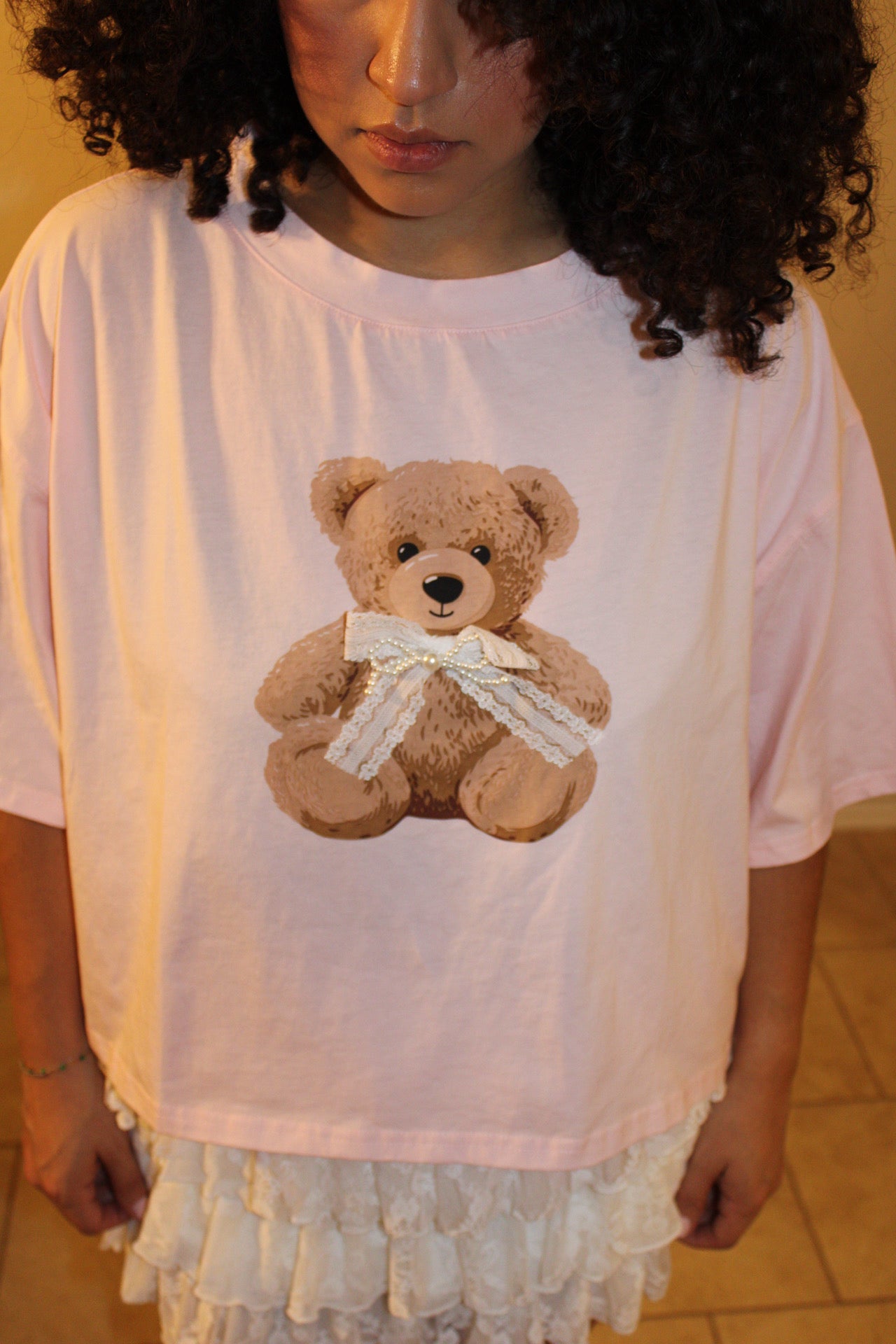 Juliette Teddy Bear Bow Tee