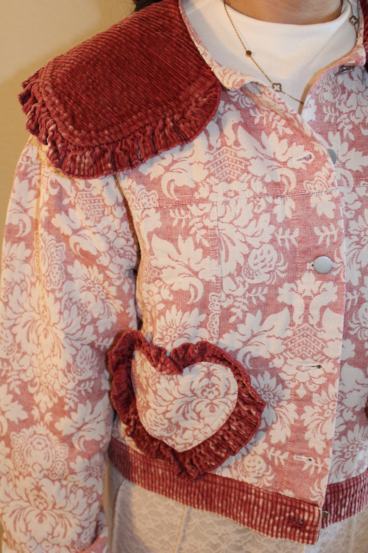 Lilly Mae Vintage Floral Jacquard Jacket