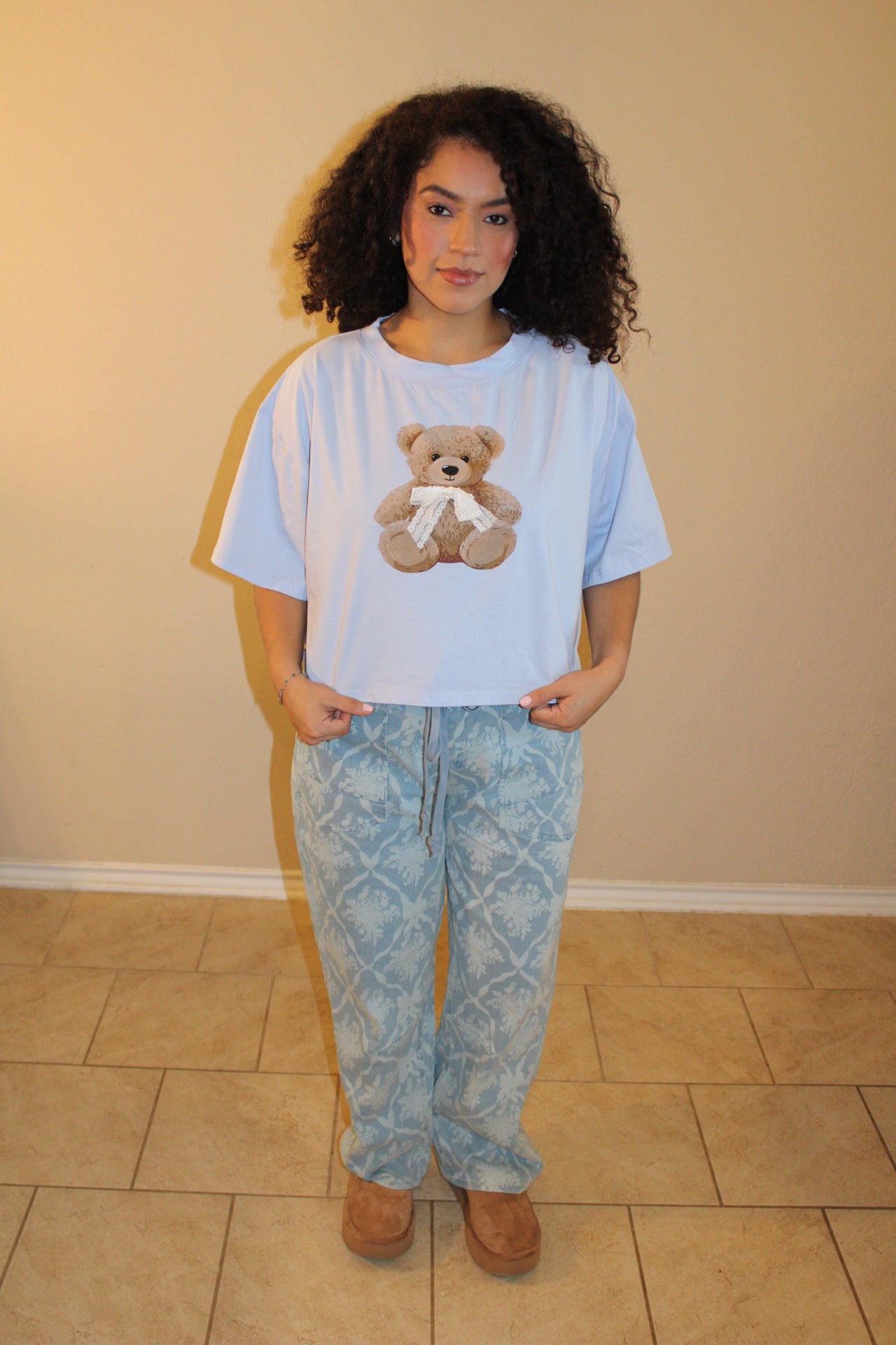 Juliette Teddy Bear Bow Tee