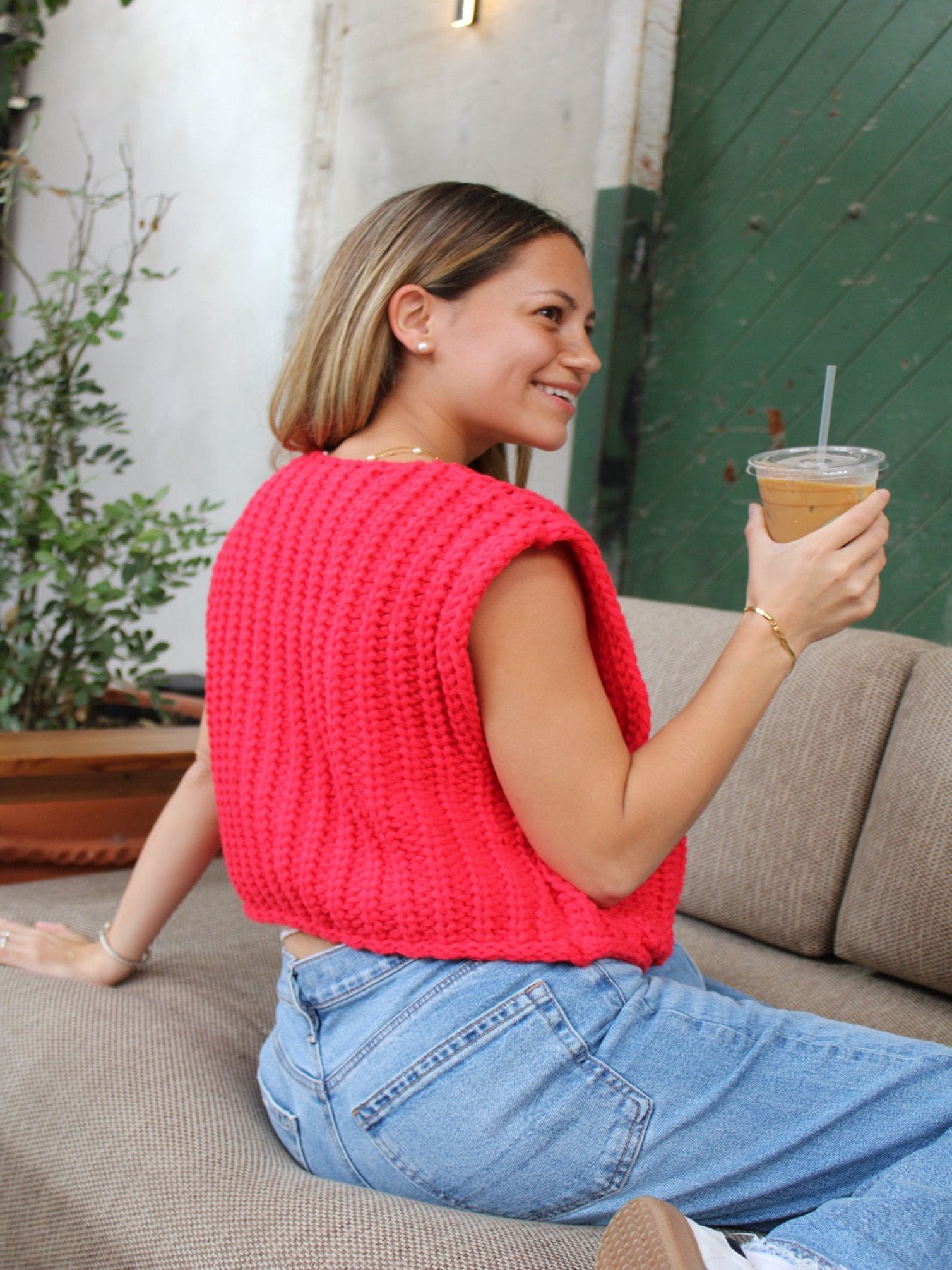 Valeria Knitted Button Top