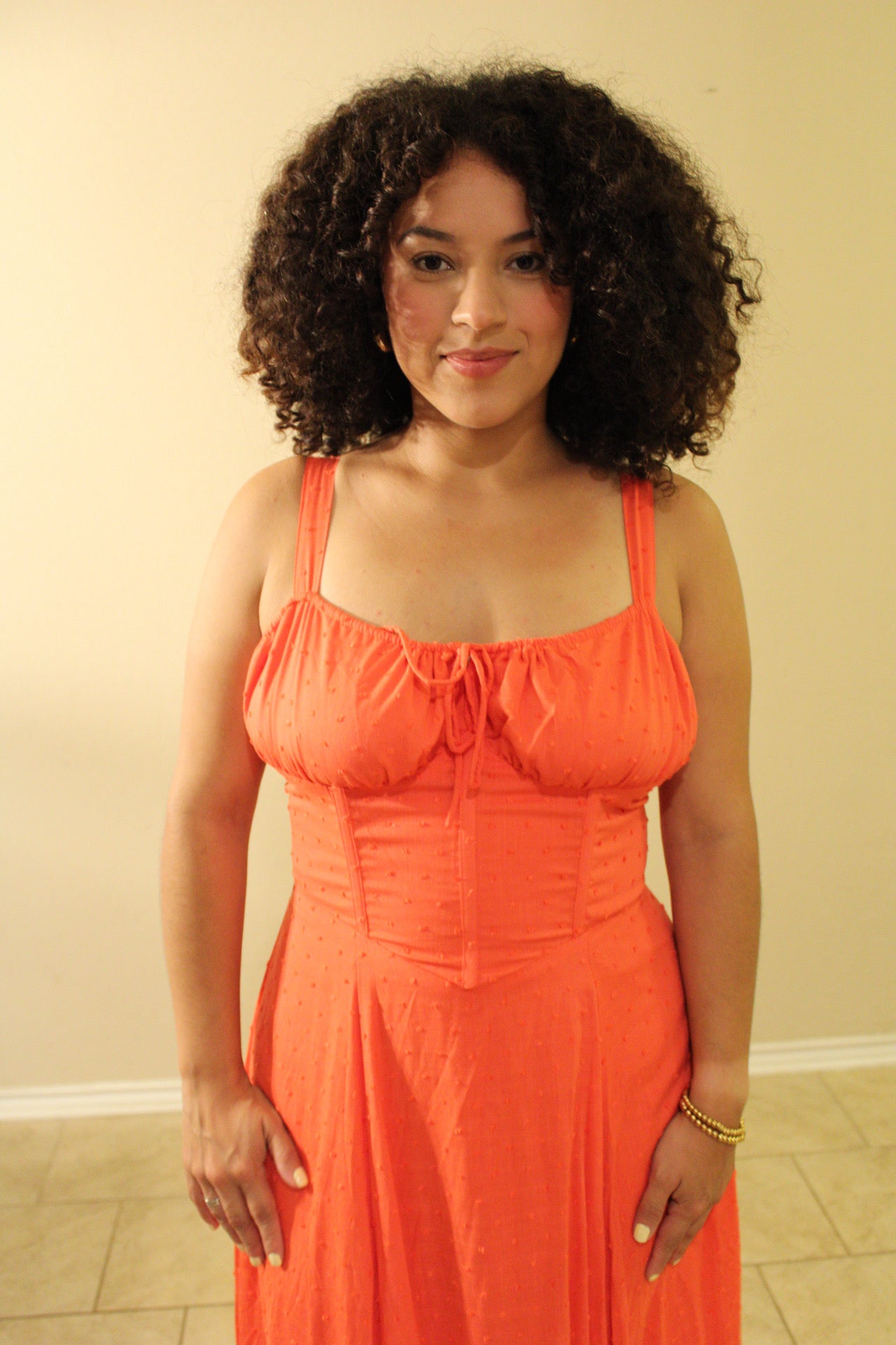 Baevly Corset Boned Tie Back Dress