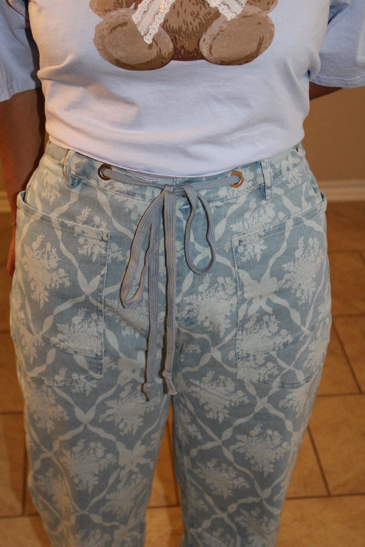 Lucy Lou Coquette Print Jeans