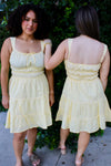 Honey Glow A Line Mini Dress