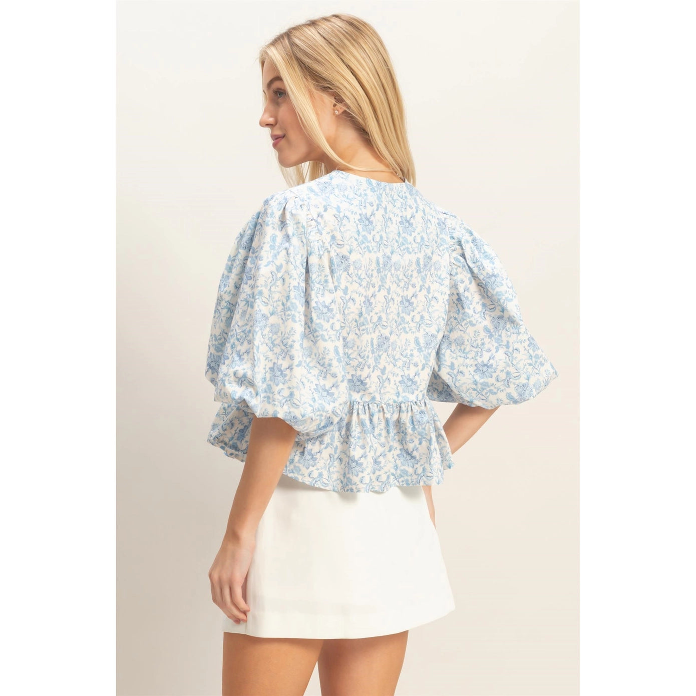 Pria Puff Sleeve Floral Top