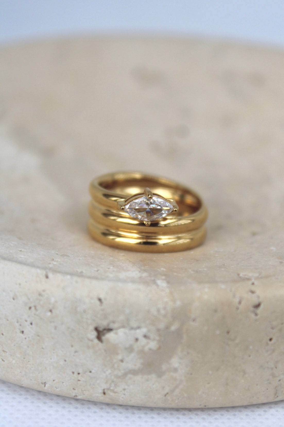 Monica Diamond Spiral Ring