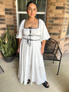 Whimsical Bow Peasant Dress