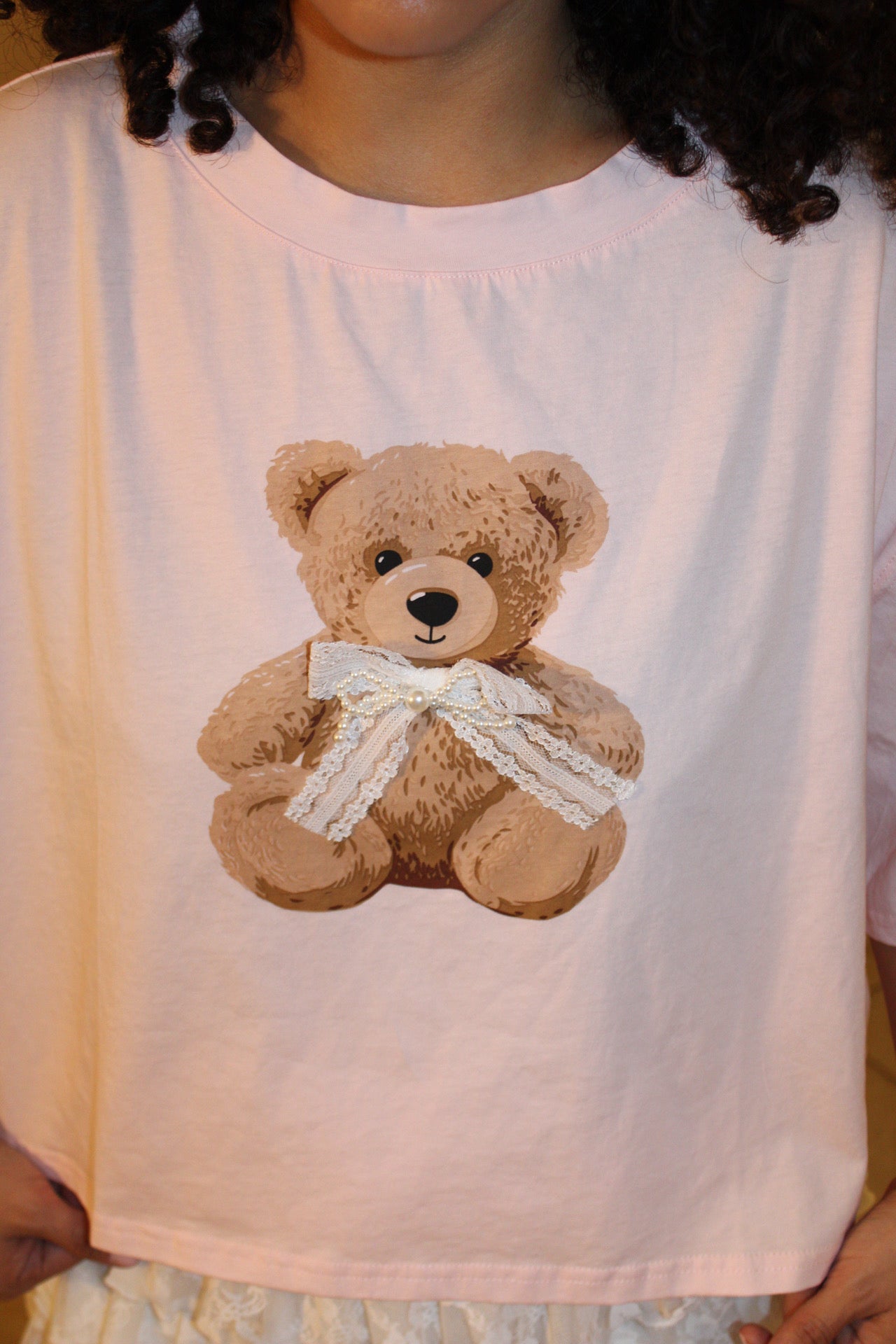 Juliette Teddy Bear Bow Tee