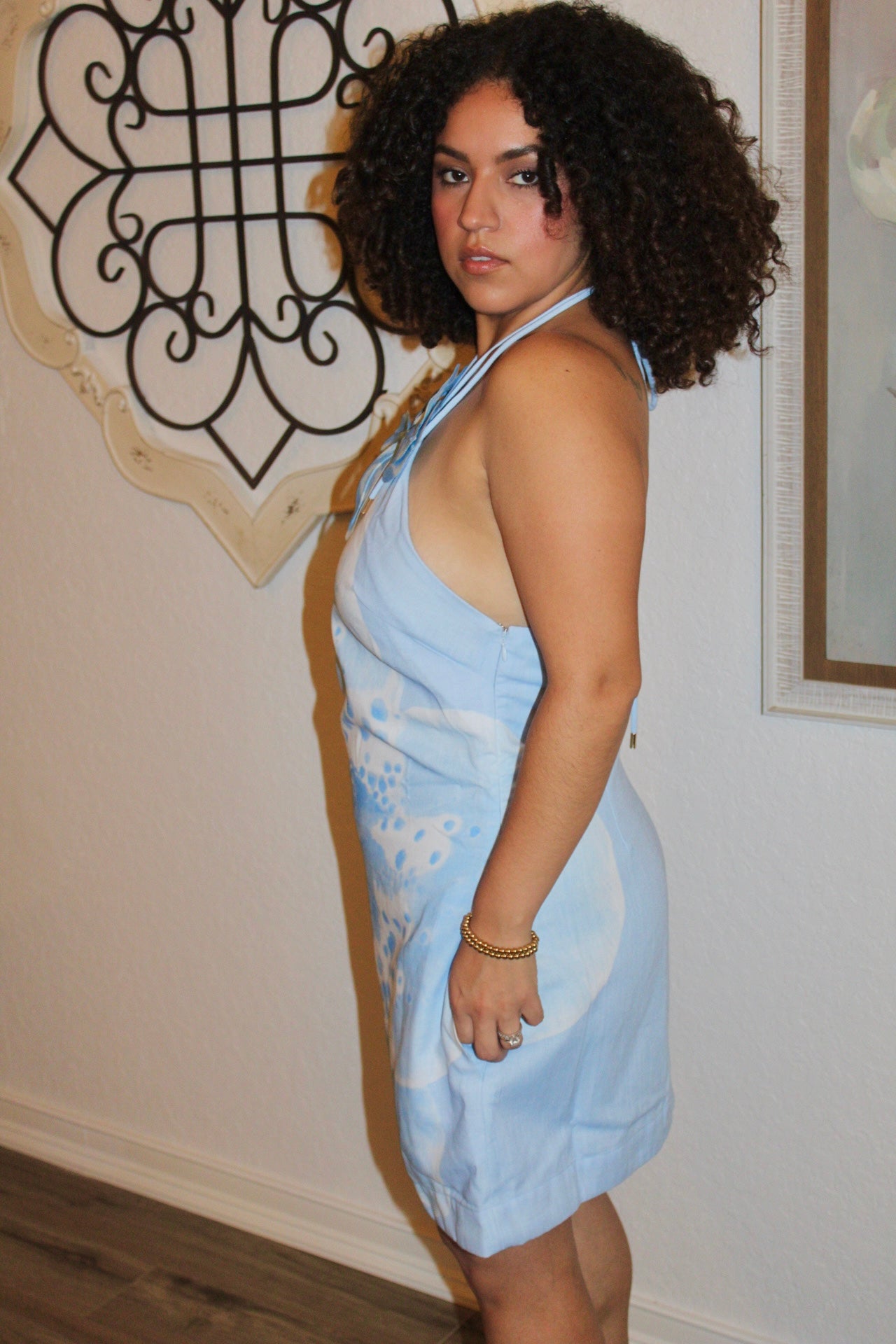Alana Orchid Halter Dress