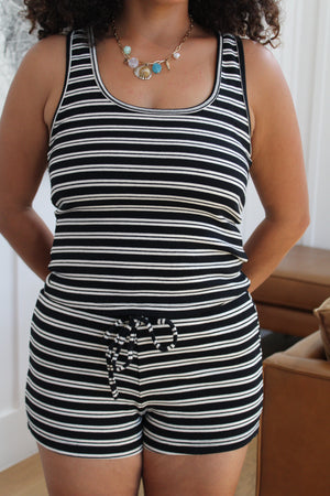 Elena Striped Shorts Set