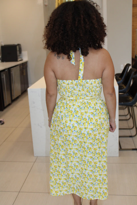 Lemon Citrus Skirt Set