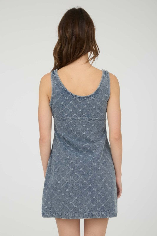 Nina Bow Denim Dress