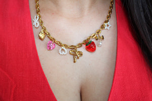 Coquette Fresa Charm Necklace