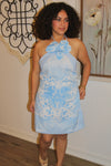 Alana Orchid Halter Dress
