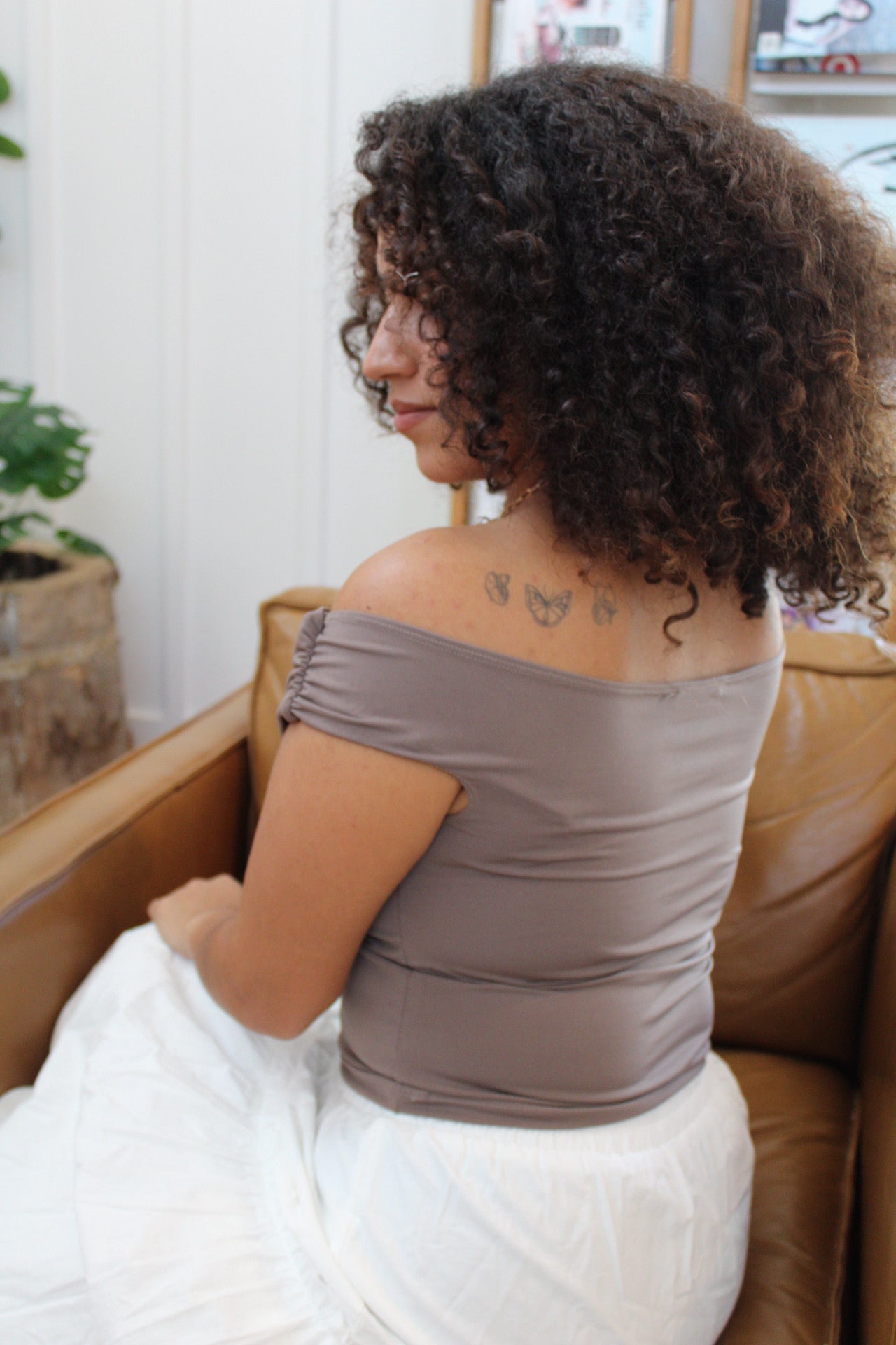 Kimmie Off The Shoulder Elevated Basic Top