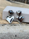 Double Dangle Heart Stud