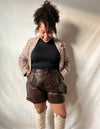 That Girl Faux Leather Shorts