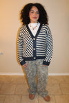 Cami Checkered Cardigan