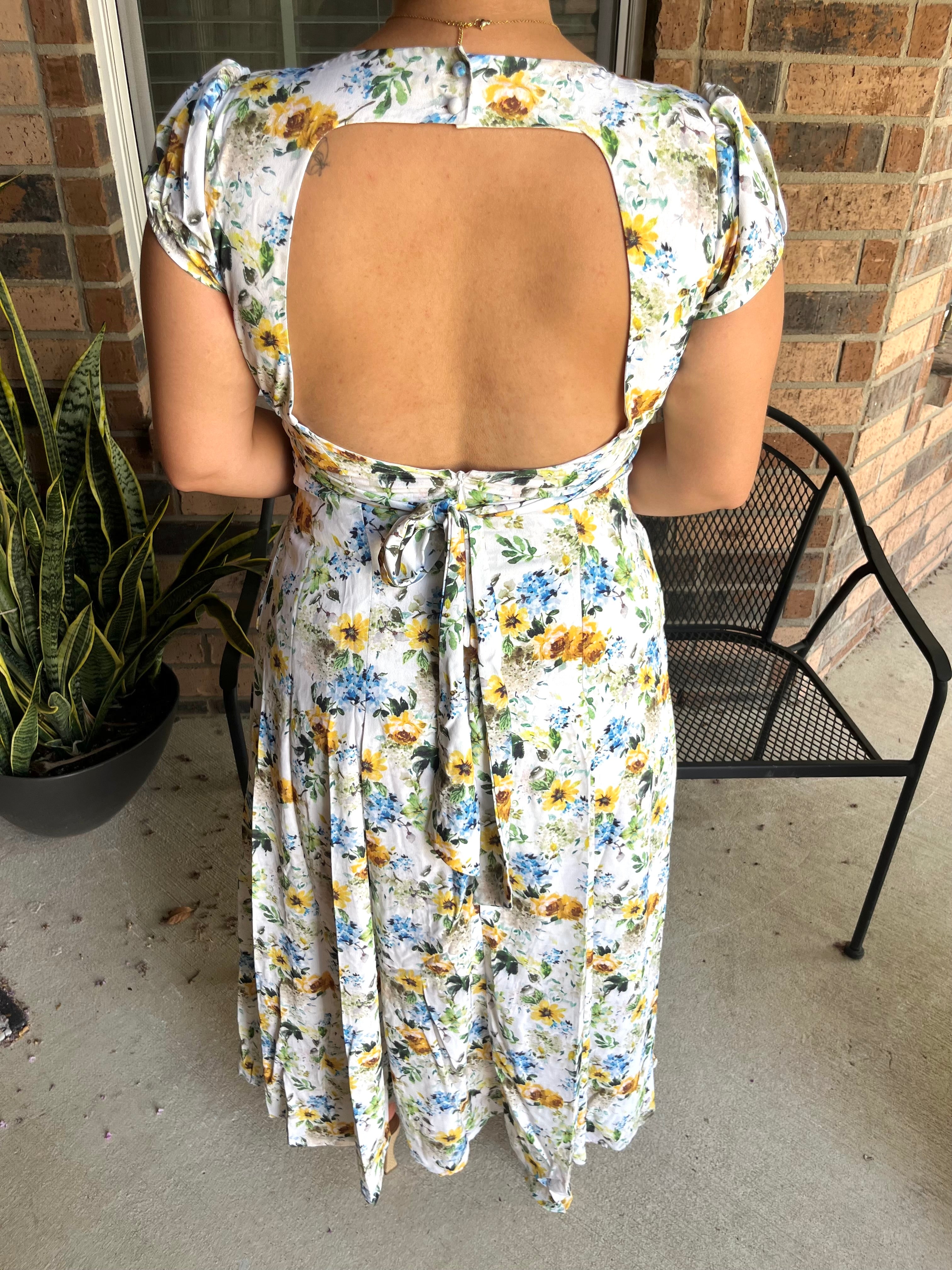 Garden Grace Midi Dress