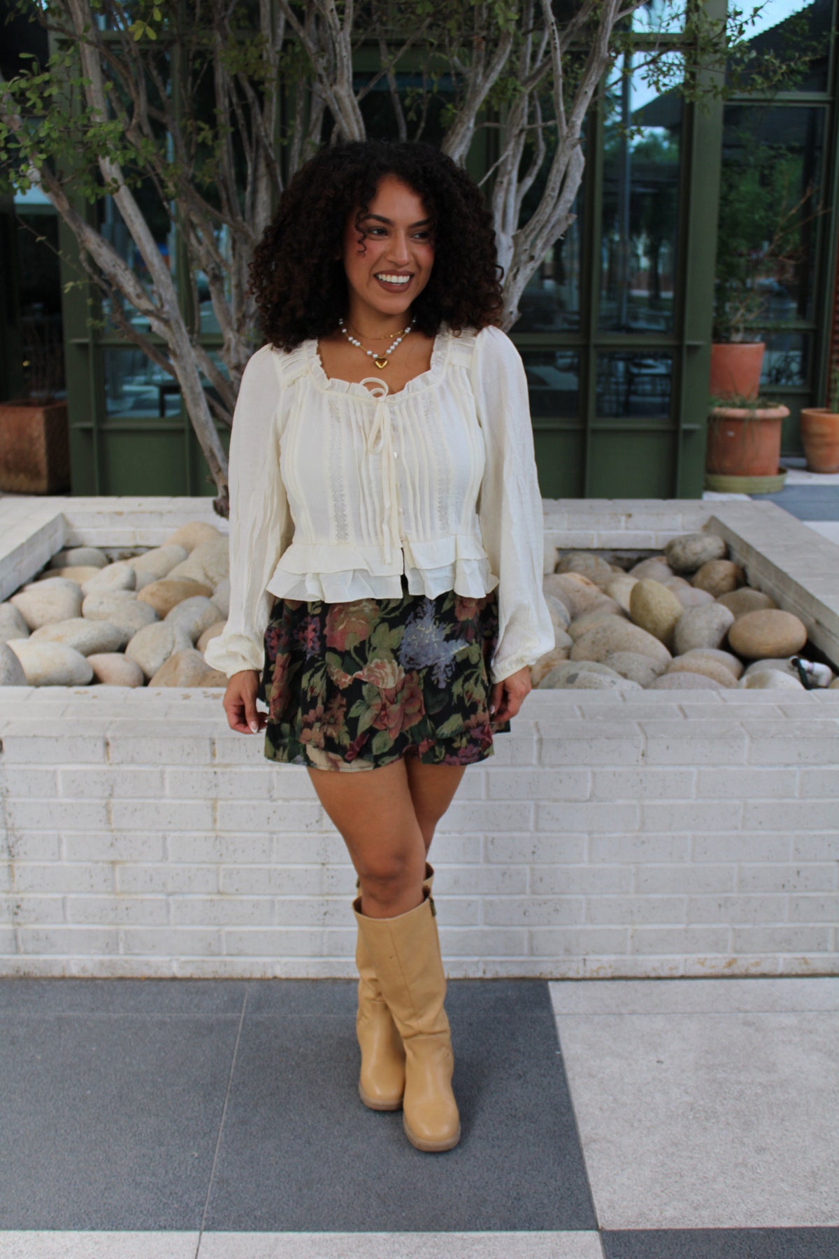Laya Vintage Floral Skort