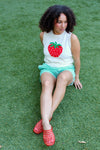 Summer Berry Knit Top