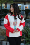 Candy Cane Nutcracker Sweater