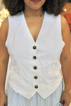 Julia Linen Vest