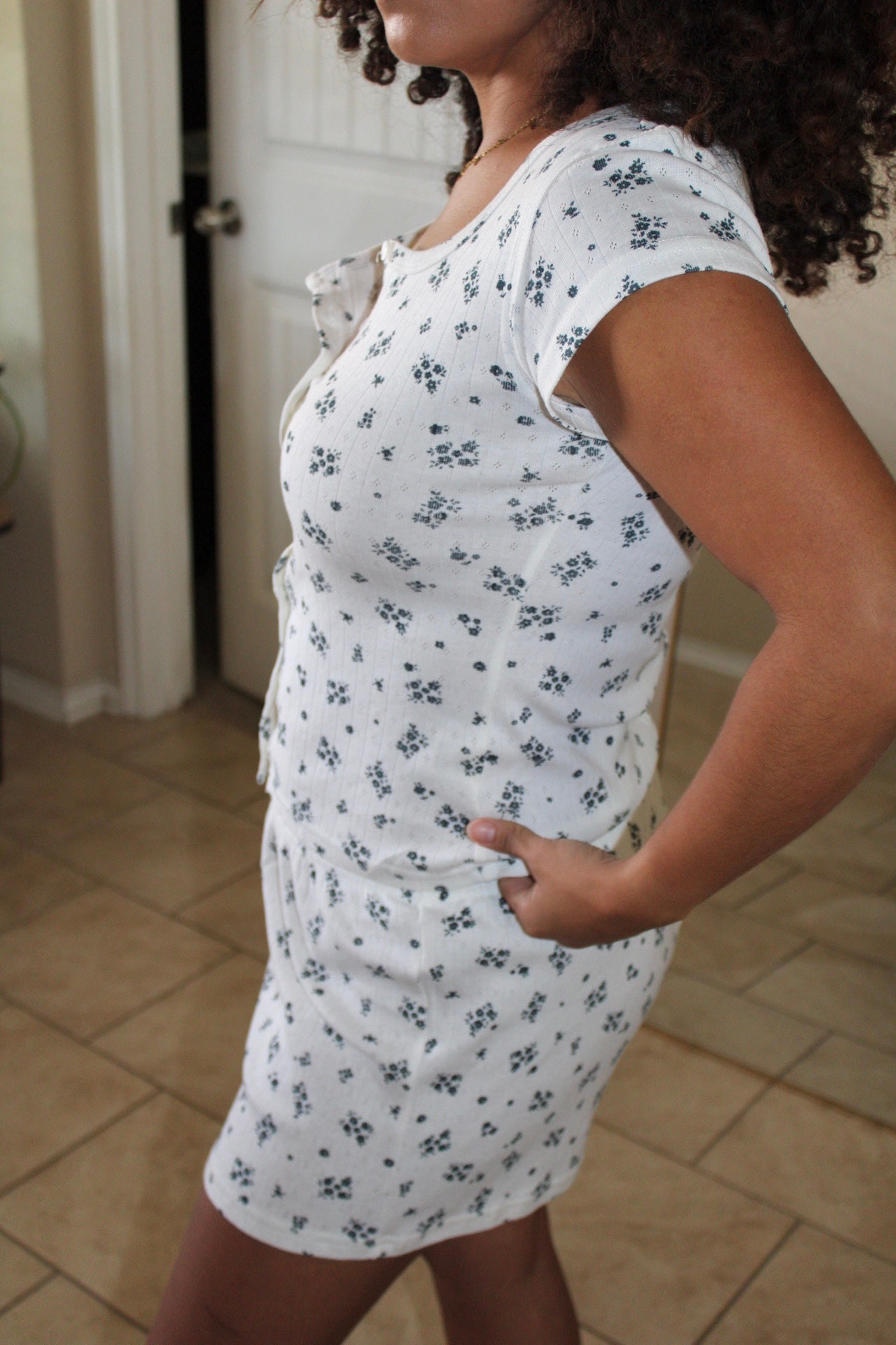 Cambry Ditsy Floral Lounge Shorts Set