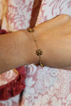 Floral Gardenia Bead Bracelet
