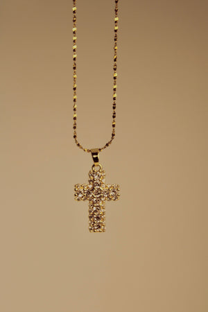 He Is Faithful Cross Necklace