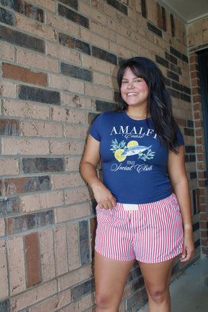 Luna Seaside Pinstripe Boxer Shorts