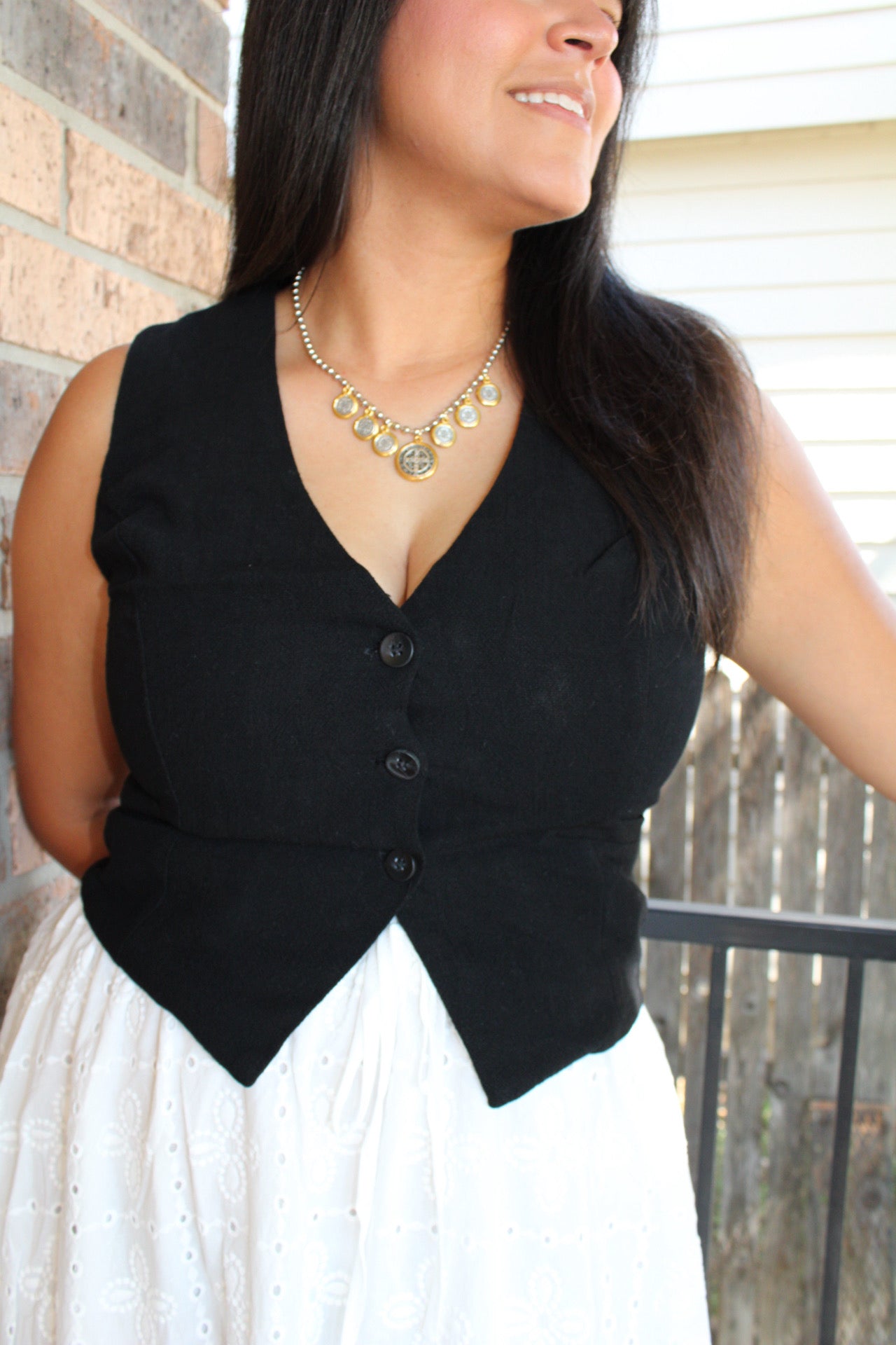Vivian Linen Vest