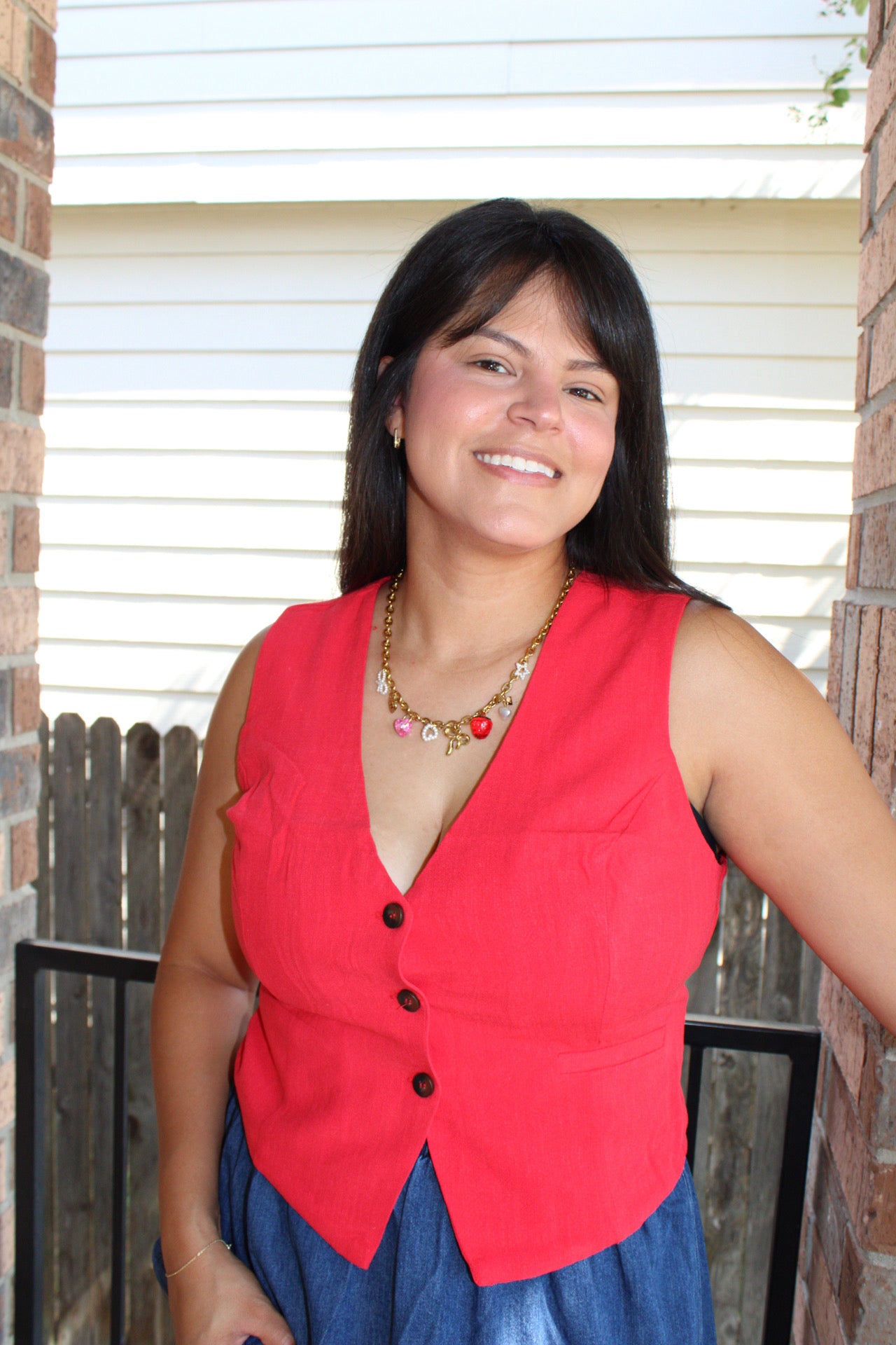 Vivian Linen Vest