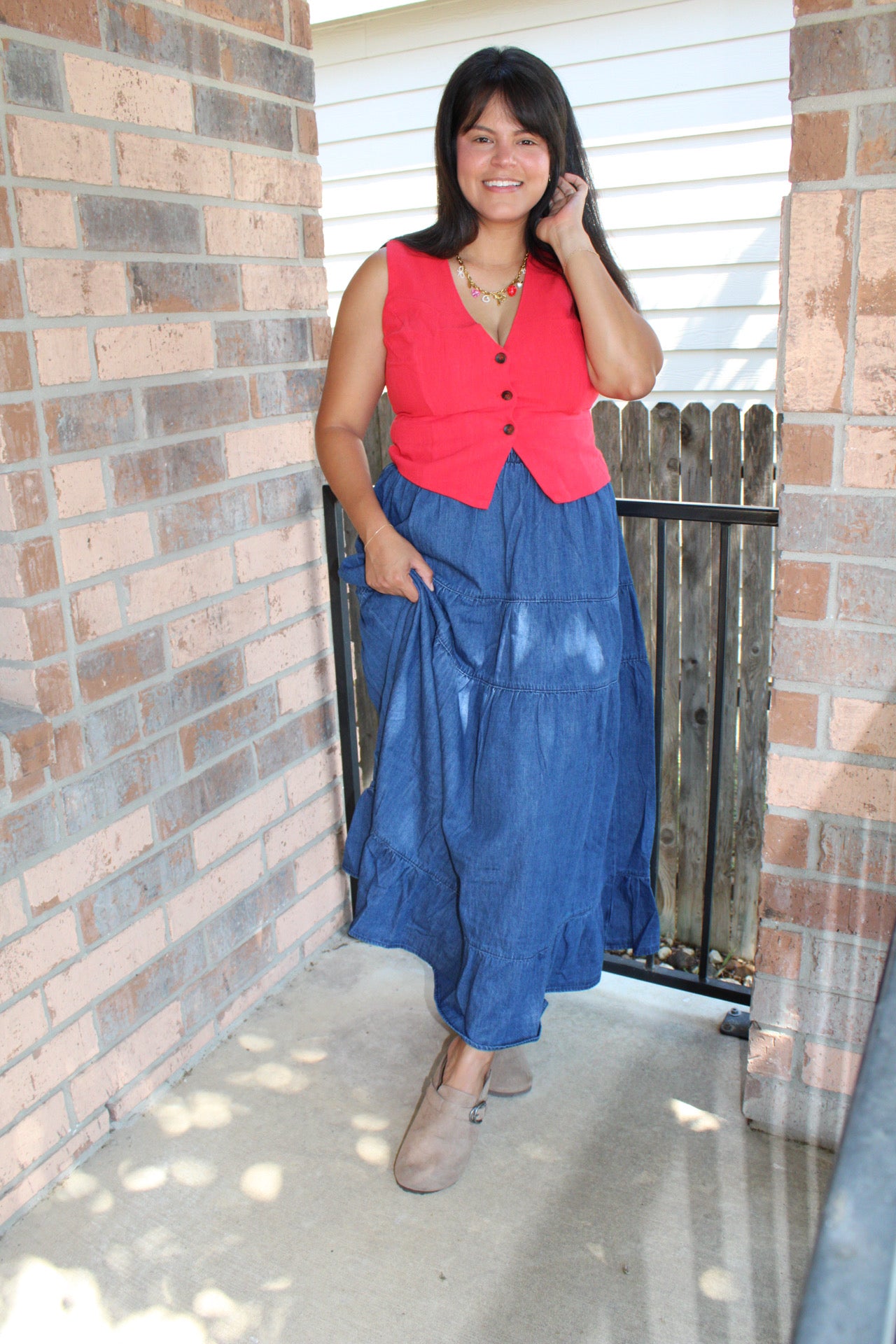 Vivian Linen Vest