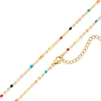 Nyla Confetti Mult Color Beaded Necklace
