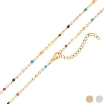 Nyla Confetti Mult Color Beaded Necklace