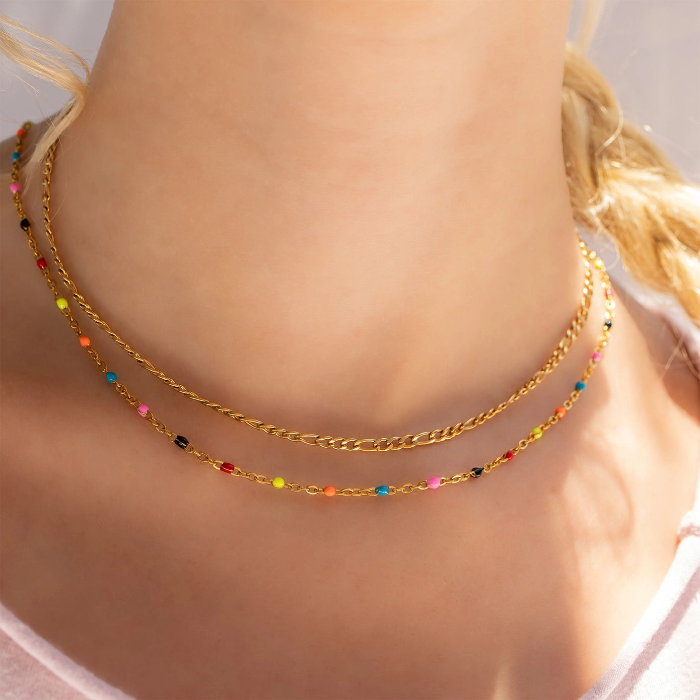 Nyla Confetti Mult Color Beaded Necklace