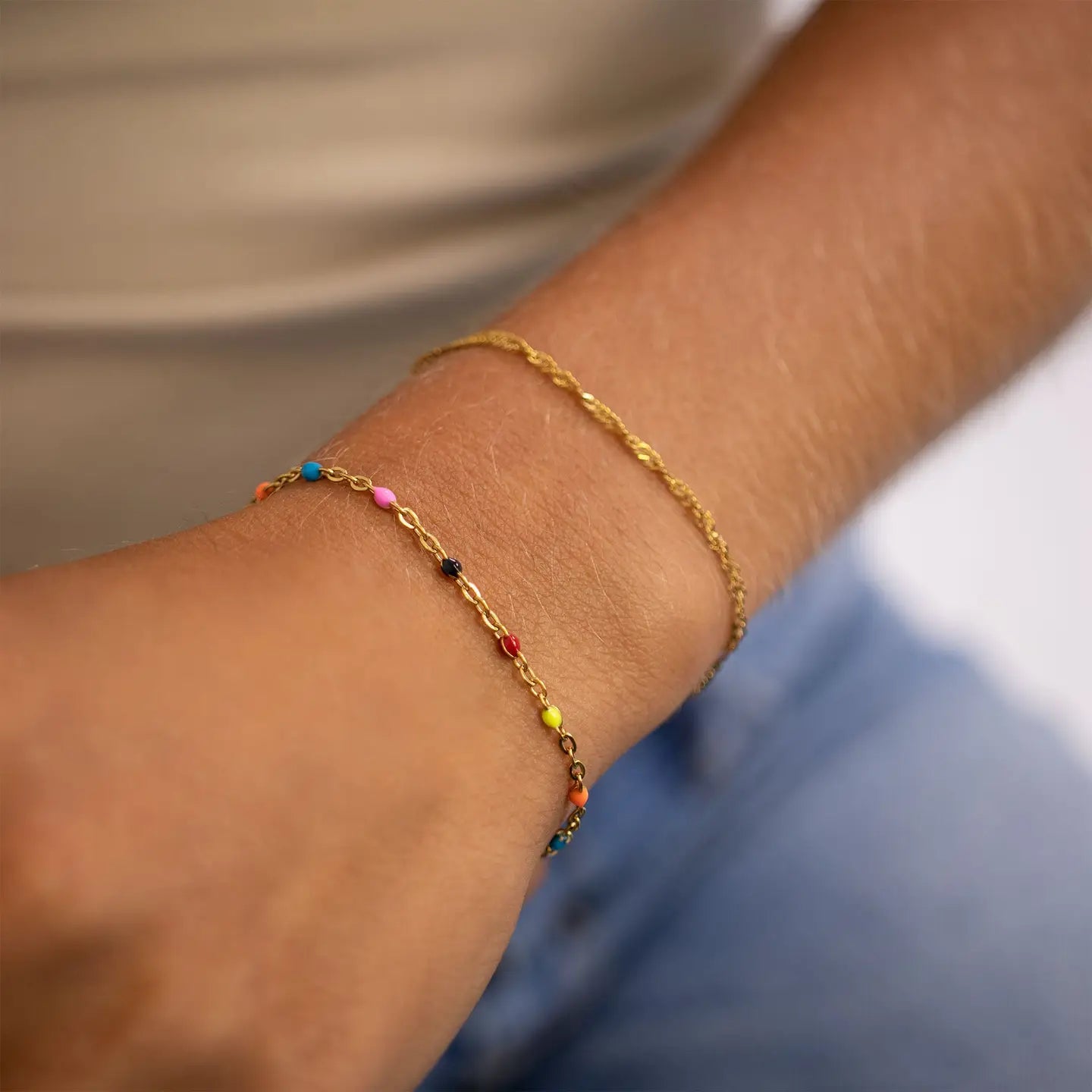Nyla Multi Color Beaded Bracelet