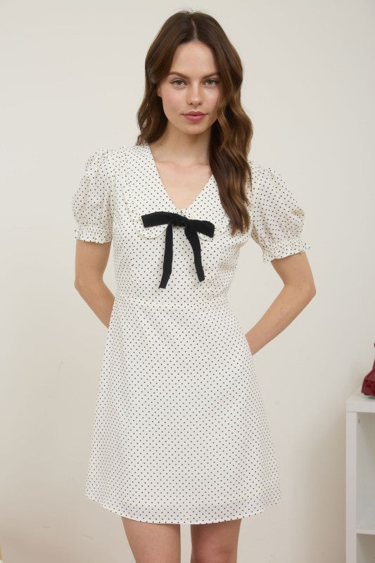 Penelope Polka Dot Peter Pan Collar Dress
